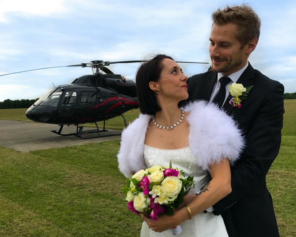Mariage en hélicoptère